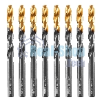 Сверло по металлу Denzel 9 мм, HSS-Tin, Golden Tip, 8 шт.