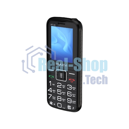 Мобильный телефон Maxvi RT-04 + док-станция, черный