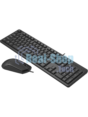 Комплект клавиатура+мышь A4Tech KR-3330 проводной, USB, 1200 DPI, чёрный