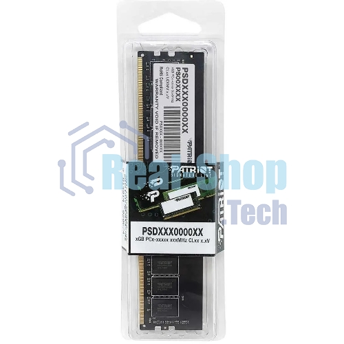 Оперативная память Patriot Signature, DDR4, 16GB (1x16 GB), 3200 MHz, CL22, DIMM