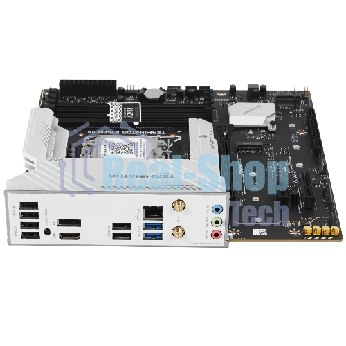 Материнская плата MAXSUN MS-Terminator B760M D5 WIFI 6E, LGA1700, Intel B760, 4xDDR5, 4xSATA, 3xM.2, 1xPCIe 5.0 x16, 1xPCIe 4.0 x4, 1xPCIe 3.0 x1, 1xHDMI, 1xDP, 1x2.5Gb LAN, Wi-Fi 6E, Bluetooth 5.3, 2xUSB-A 10Gbps, 6xUSB-A 2.0, 3x3.5 мм, 5.1, mATX