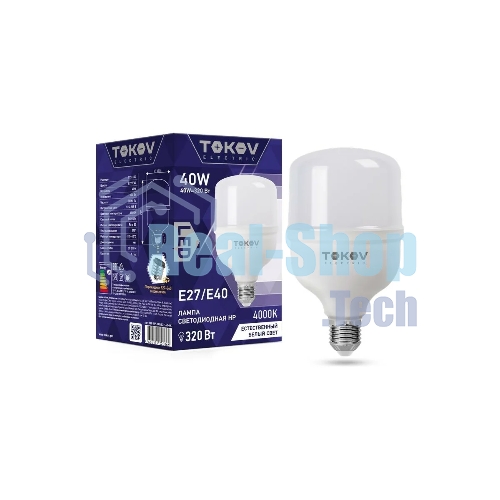 Лампа светодиодная TOKOV ELECTRIC 40Вт HP 4000К Е40/Е27 176-264В