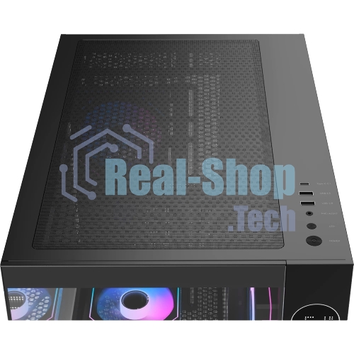 Компьютерный корпус Ocypus Iota C70 BK ARGB ATX/win/black/6 ARGB fans/no PSU/Tempered Glass