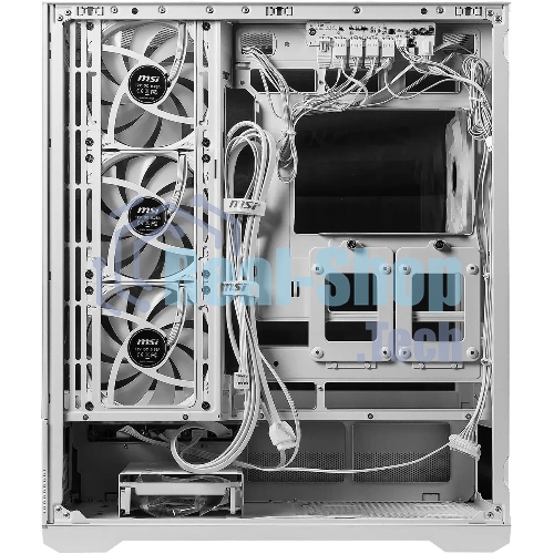 Компьютерный корпус MSI MAG Pano 110R PZ белый без БП ATX 6x120мм 7x140мм 2xUSB 3.0 1xUSB3.1 audio AirDuct bott PSU