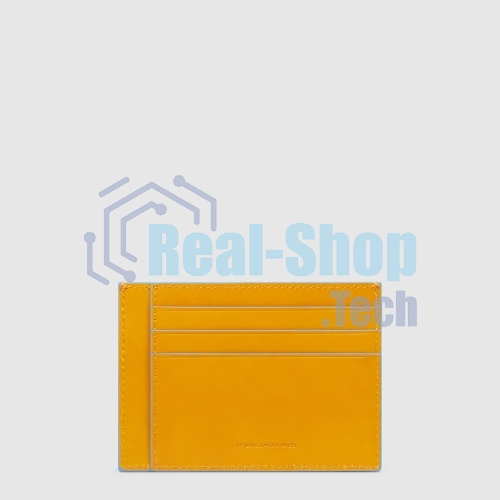 Картхолдер Piquadro Blue Square PP2762B2R/G шафрановый, натуральная кожа