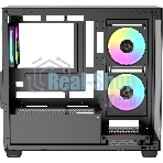 Корпус Ocypus Gamma C52 BK ARGB, Mini-Tower, чёрный, 3 x 120 мм