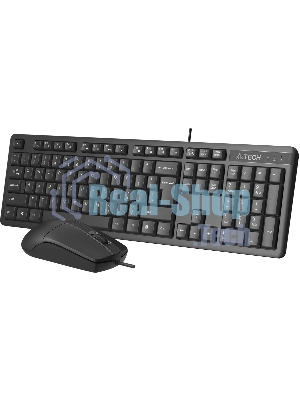 Комплект клавиатура+мышь A4Tech KR-3330 проводной, USB, 1200 DPI, чёрный