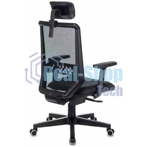 Кресло Бюрократ EXPERT TW-01 черный, сетка, подголовник