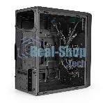 Компьютерный корпус Minitower ExeGate mEVO-7803-XP600 (mATX, БП XP600 с вент. 12см, 2*USB+1*USB 3.0, HD аудио, черный, 2 вент. 12см с RGb подсветкой)