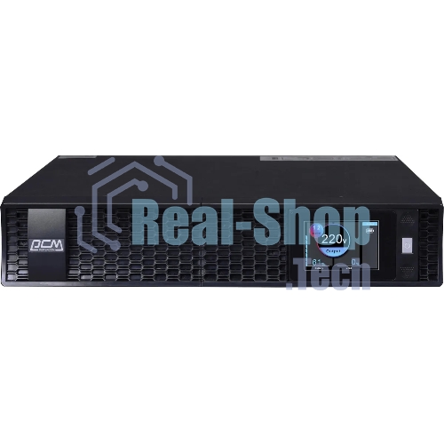 Источник бесперебойного питания Powercom Next, On-Line, 1500VA/1500W, Rack/Tower, 8*IEC320-C13, LCD, Serial+USB, SmartSlot, подкл. доп. Бат.