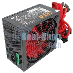 Блок питания Ginzzu PC700 14CM(Red) 80 PLUS black,APFC,24+4p,2 PCI-E(6+2), 7*SATA, 4*IDE,оплетка, кабель питания,цветная коробка