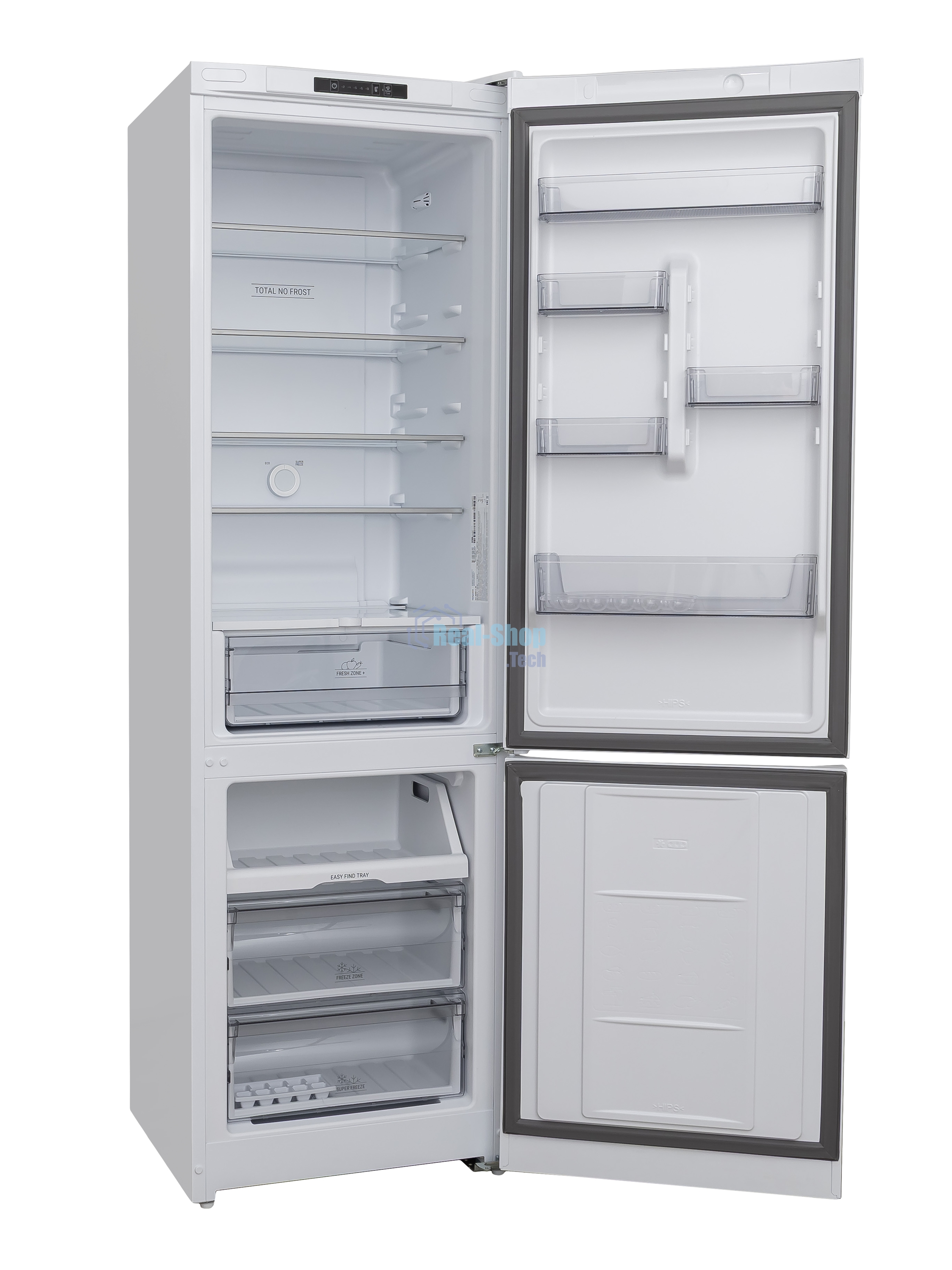 Холодильник Hotpoint HT 5200 C S серебристый двухкамерный 240/83л морозилка снизу, No Frost