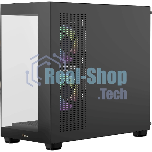Корпус Ocypus Gamma C52 BK ARGB, Mini-Tower, чёрный, 3 x 120 мм