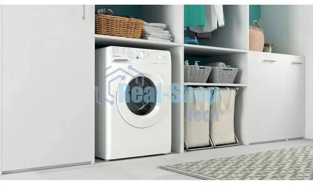 Стиральная машина Indesit BWSB 61051 WWV белый, загрузка фронтальная 6 кг, 1000 об/мин., класс: А
