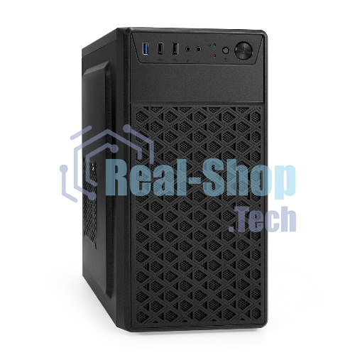 Компьютерный корпус Minitower ExeGate mEVO-7803-XP600 (mATX, БП XP600 с вент. 12см, 2*USB+1*USB 3.0, HD аудио, черный, 2 вент. 12см с RGb подсветкой)