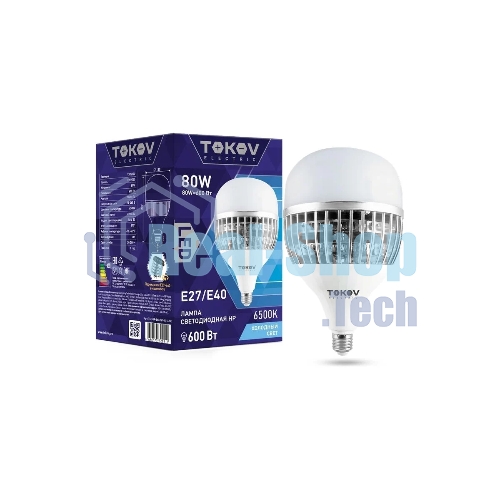 Лампа светодиодная TOKOV ELECTRIC 80Вт HP 6500К Е40/Е27 176-264В