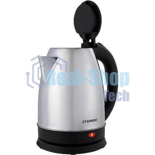 Чайник электрический Starwind SKS1771 1.8 л, 1700 Вт, серебристый/черный корпус: металл/пластик