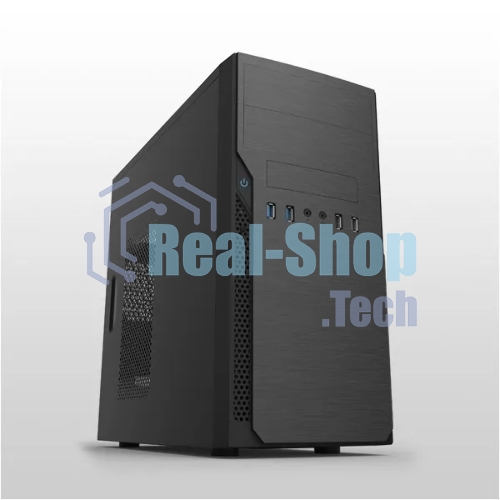 Компьютерный корпус с блоком питания 450Вт. Case Foxline mATX, 450W, 2xUSB 3.0, 2xUSB 2.0, powercord