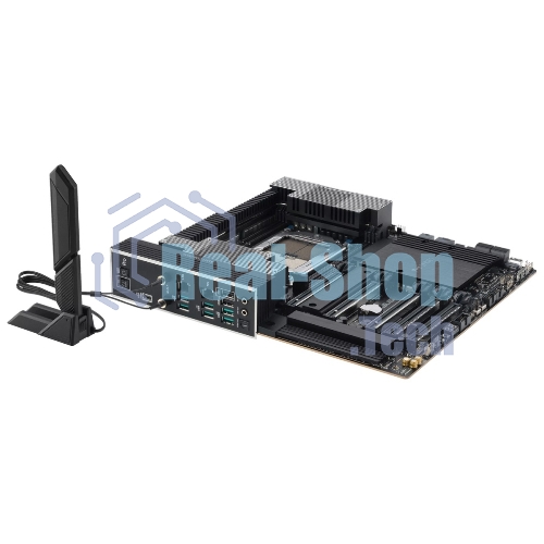 Материнская плата ASUS Pro WS TRX50-SAGE WIFI, sTR5, AMD TRX50, 4xDDR5, 4xSATA, 3xM.2, 1xSlimSAS, 1xPCI-E 5.0 x8, 1xPCI-E 4.0 x16, 1xPCI-E 4.0 x4, 2x 10Gb LAN, 2xUSB-A 2.0, 6xUSB-A 3.2 Gen 2, 1xUSB-C 3.2 Gen 2x2, 2x3.5 мм, 5.1, E-ATX