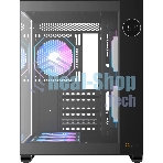 Компьютерный корпус Ocypus Iota C70 BK ARGB ATX/win/black/6 ARGB fans/no PSU/Tempered Glass