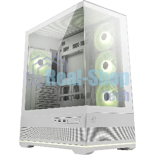 Компьютерный корпус MSI MAG Pano 110R PZ белый без БП ATX 6x120мм 7x140мм 2xUSB 3.0 1xUSB3.1 audio AirDuct bott PSU