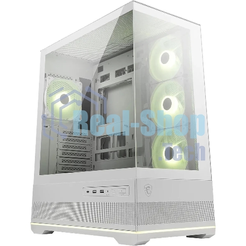 Компьютерный корпус MSI MAG Pano 110R PZ белый без БП ATX 6x120мм 7x140мм 2xUSB 3.0 1xUSB3.1 audio AirDuct bott PSU