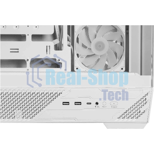 Компьютерный корпус MSI MAG PANO 130R PZ White 2xUSB 3.2 Gen 1, 1xUSB 3.2 Gen2 Type-C, 3x120мм ARGB Reverse Blade Fan, 1x120мм ARGB Fan, 1 to 3 Fan PWM Splitter, Tempered Glass Window