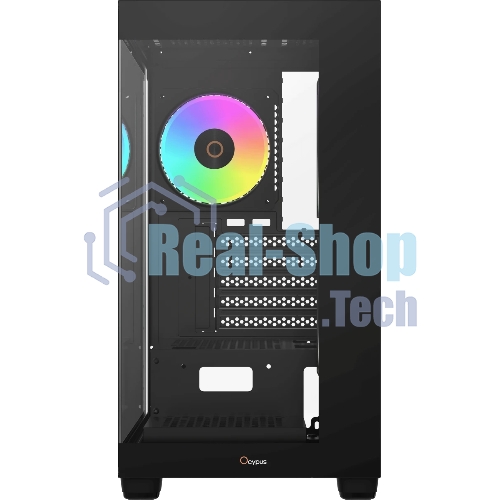 Корпус Ocypus Gamma C52 BK ARGB, Mini-Tower, чёрный, 3 x 120 мм