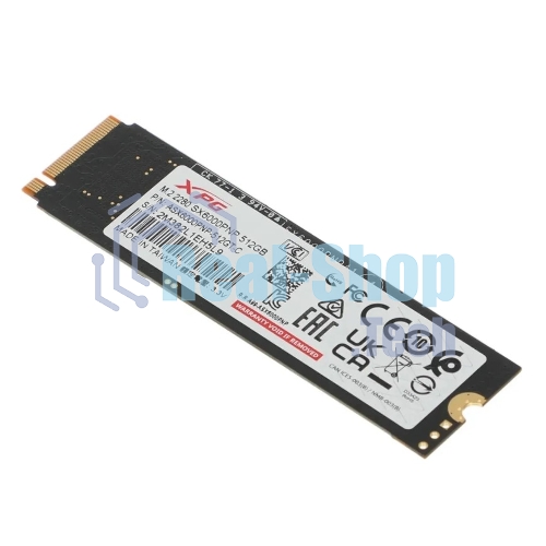 Накопитель SSD ADATA XPG GAMMIX S70 BLADE, 512Gb, PCIe 4.0 x4, M.2 2280, NVMe, R/W 7200/2600, с радиатором