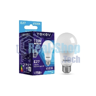 Лампа светодиодная TOKOV ELECTRIC 10 Вт А60 6500К Е27 176-264В