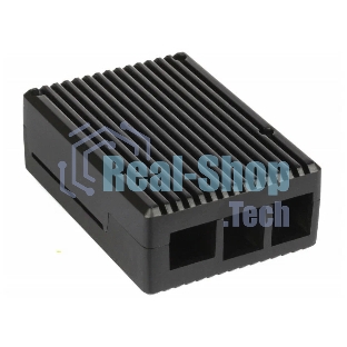 Корпус Qumo, Aluminum Case, Raspberry Pi 4B, черный (RS017)