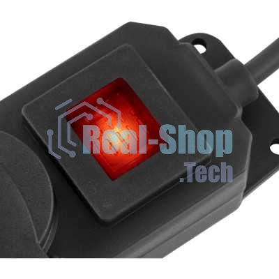 Сетевой фильтр Buro 300MDP-3-B 3 м, 3 розетки, черный, коробка