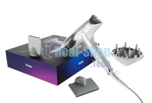 Фен Haier HHD-602 белый, 1600 Вт, ионизация