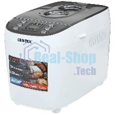Хлебопечка Centek CT-1415 белый/серебристый, 860 Вт, 1.5 кг, 15 программ Хлебопечка Centek CT-1415 белый/серебристый, 860 Вт, 1.5 кг, 15 программ