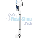 Пылесос вертикальный Coolfort CF-3006 белый/голубой, питание от аккумулятора, 130 вт, уборка сухая, пылесборник 0.5 л, работа от АКБ max 30 мин.