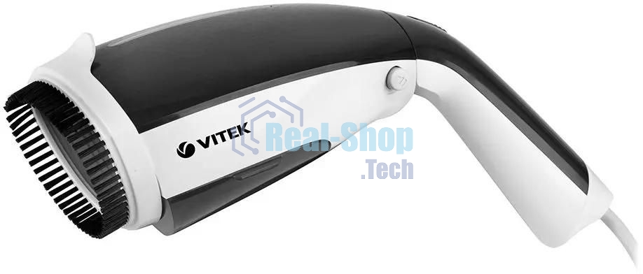 Отпариватель Vitek 2439-VT-03 белый/черный, 1200 Вт, 20 г/мин, 100 мл