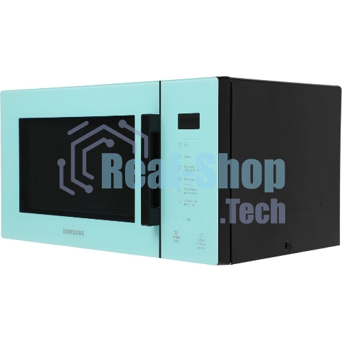 Микроволновая печь Samsung MG23T5018AN/BW голубой, 23 л, 800 Вт, переключатели - сенсор