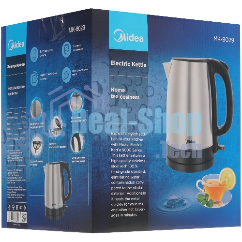 Чайник электрический Midea MK-8029 1.7 л, 2200 Вт