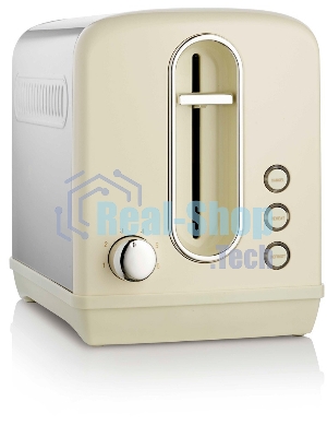 Тостер Gorenje T1100CLI бежевый/серебристый, 950 Вт, 2 слота