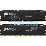 Оперативная память Kingston Fury Beast, DDR5, 16Gb (2x8Gb), 6000MHz, CL30, DIMM, с радиаторами, черный