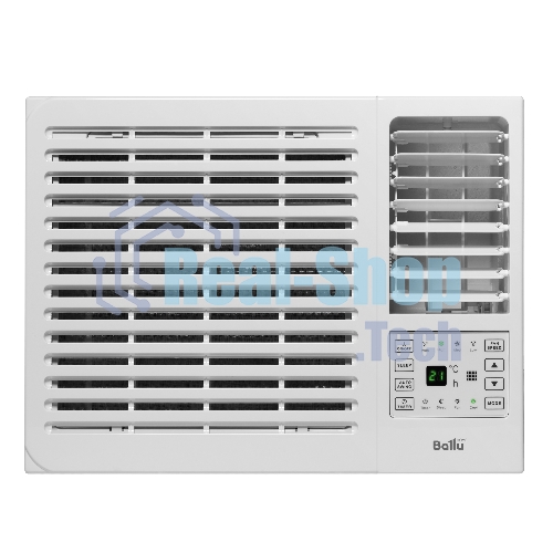 Кондиционер оконный Ballu BWC-07 AC 7000 BTU, 20 м², 49 дБ, охлаждение, осушение, белый