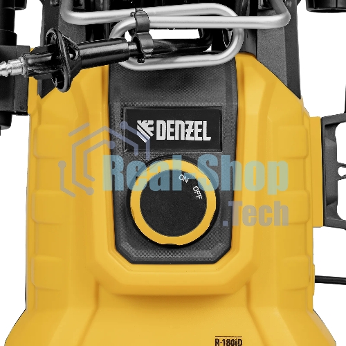Мойка высокого давления Denzel R-180iD, 2000 Вт, 180 бар, 420 л/ч, асинх. двиг., бараб.