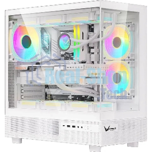 Компьютерный корпус Aerocool/Formula Crystal Z8 белый без БП ATX 9x120мм 7x140мм 1xUSB 2.0 1xUSB 3.0 1xUSB3.1 audio bott PSU