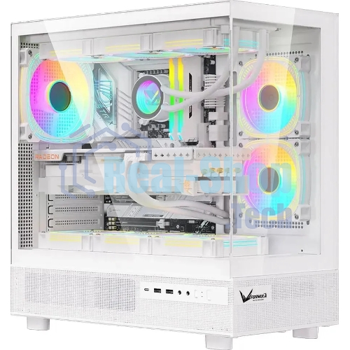 Компьютерный корпус Aerocool/Formula Crystal Z8 белый без БП ATX 9x120мм 7x140мм 1xUSB 2.0 1xUSB 3.0 1xUSB3.1 audio bott PSU