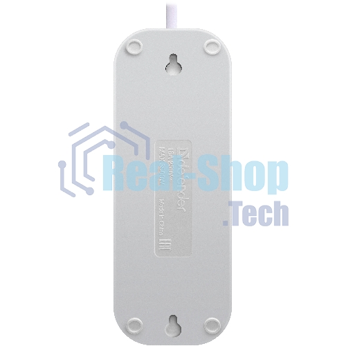 Удлинитель с заземлением Defender L330 16 А, 5 м, заземление, выключатель