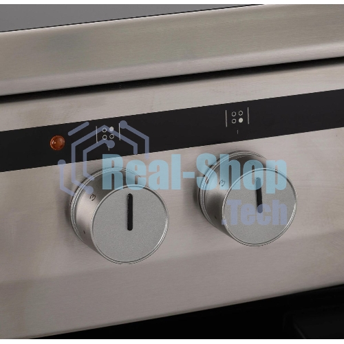 Плита электрическая Hansa FCCX64000 серебристый, конфорок 4 шт, духовка 69 л, 60 см x 85 см x 60 см