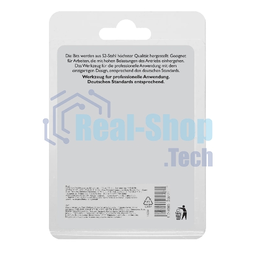 Бита Gross 114609 Torx 15х50 мм, сталь S2, шестигр., 10 шт.