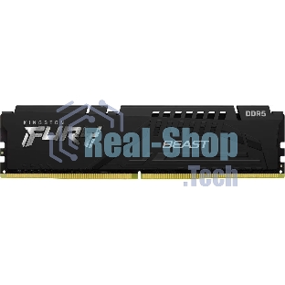 Оперативная память Kingston Fury Beast, DDR5, 16Gb (1x16GB), 5600MHz, CL36, DIMM, с радиатором, черный