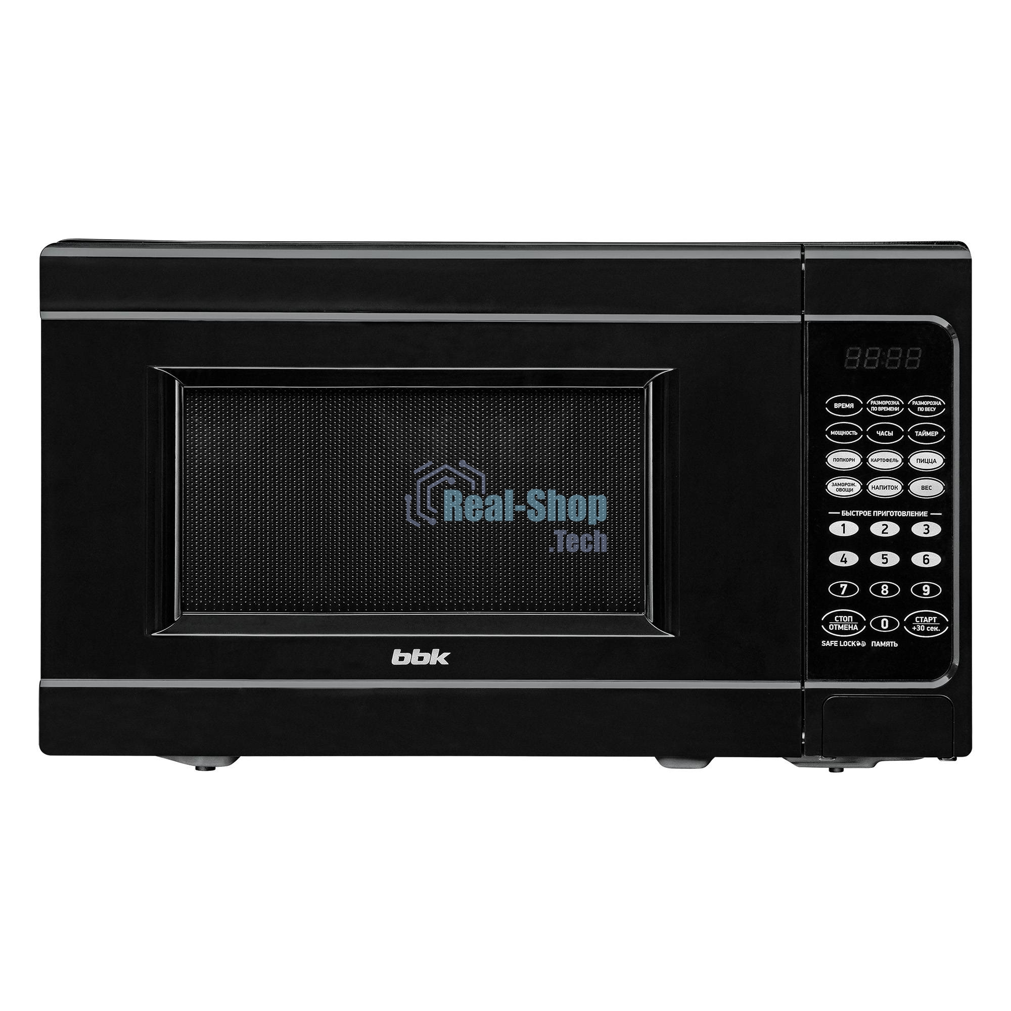 Микроволновая печь BBK 20MWS-727S/B черный, 20 л, 700 Вт, переключатели - сенсор