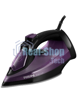 Утюг Philips DST5030/80 фиолетовый, 2400 Вт, 45 г/мин, 180 г/мин, 320 мл